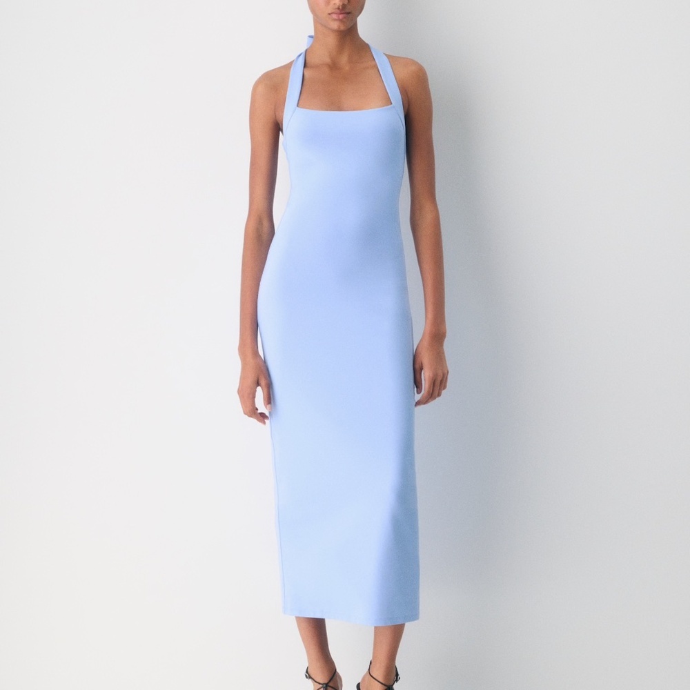 NWT Aritzia Original Contour Optimum Halter Dress Wedding Guest Dress Formal